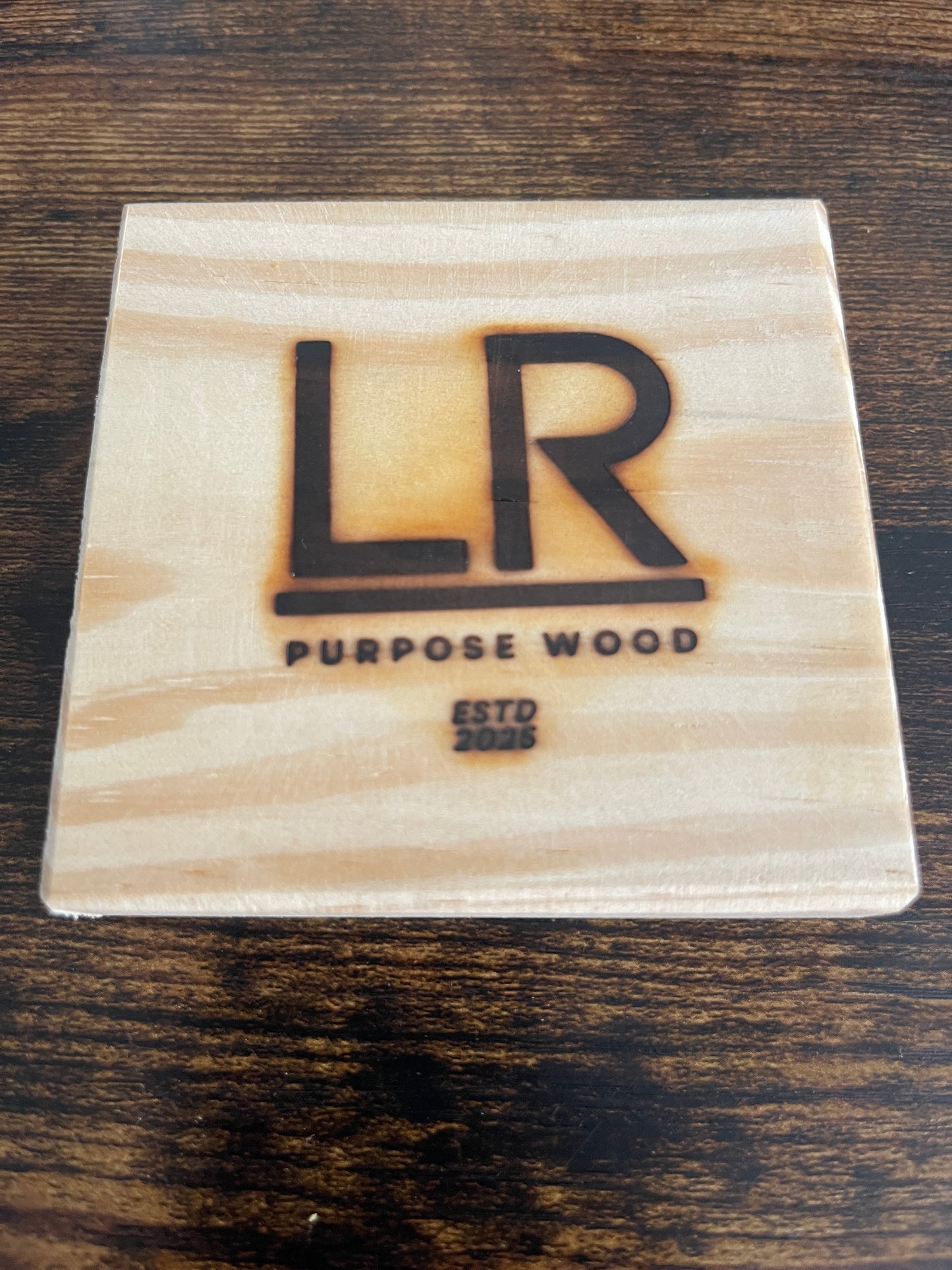 Handcrafted Repurposed Wood Coaster (Set of 2)