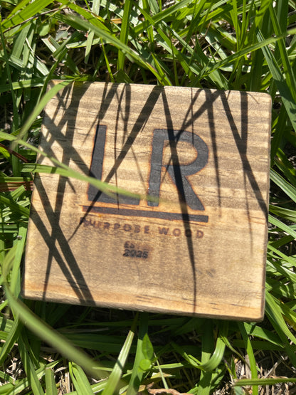 Handcrafted Repurposed Wood Coaster (Set of 2)